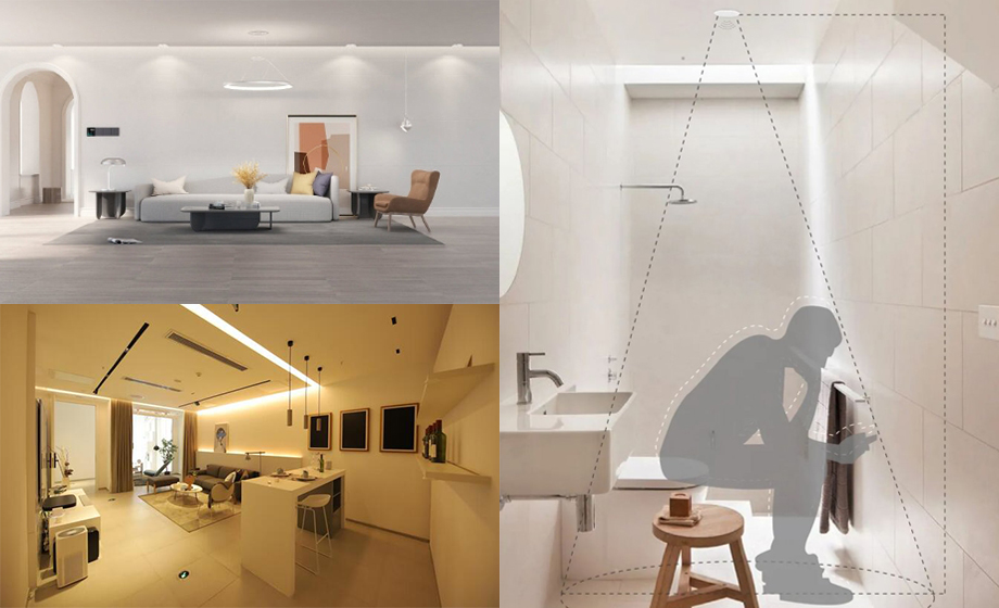 Ceiling body sensor millimeter-wave radar breathing dimming Ceiling body sensor millimeter-wave radar breathing dimming