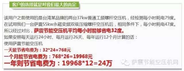 薩震空壓機省電數(shù)據(jù)5